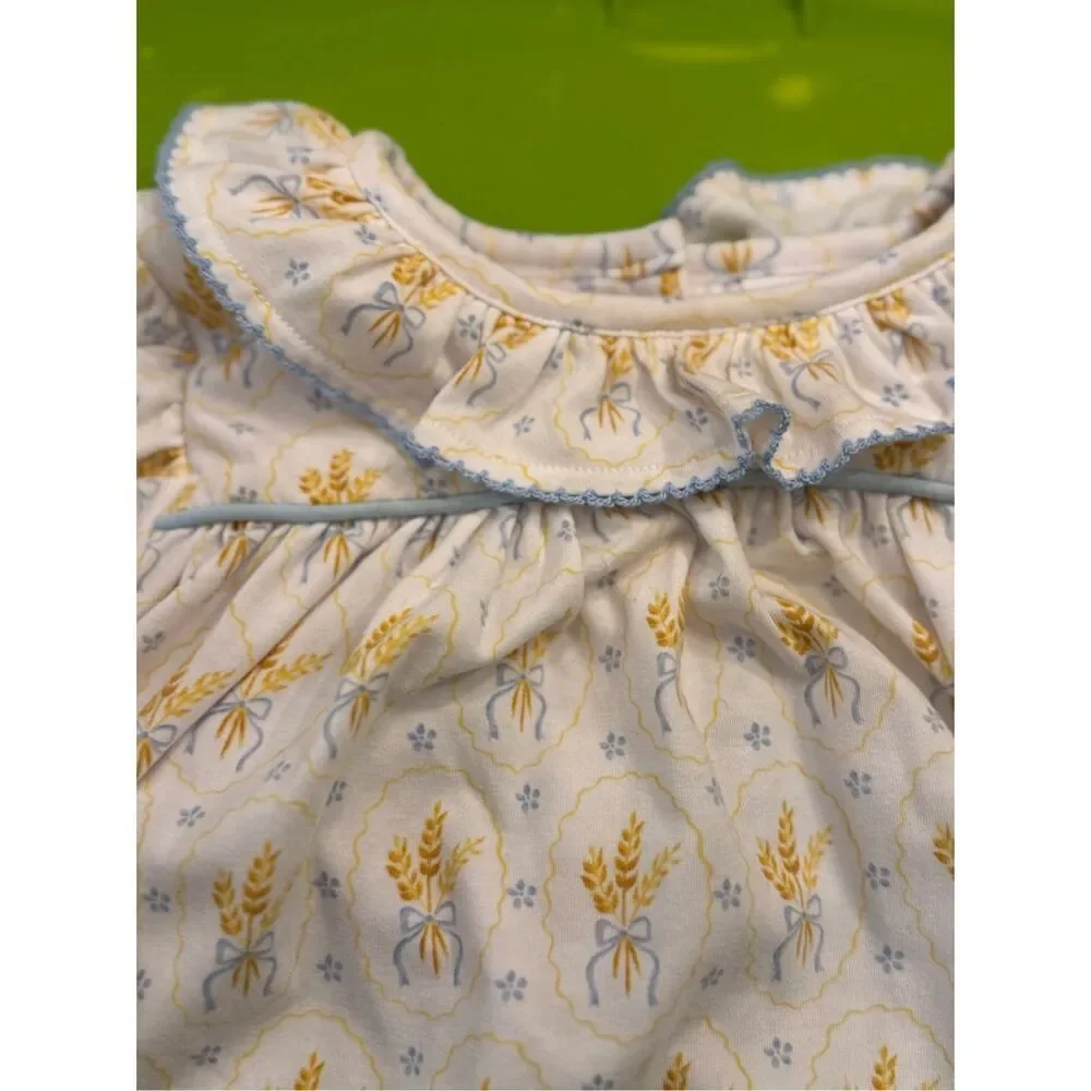 Shrimp and Grits kids smock harvest dress
